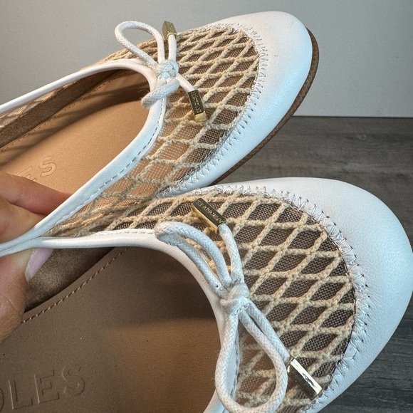 AEROSOLES Palma White Mesh Ballet flats size 6 $89 IMMACULATE - Picture 7 of 11